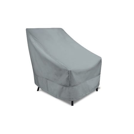 Eevelle MERIDIAN Series, High Back Patio Chair Cover  - Silver, 31L x 29W x 38H MDCHRHIB_31W_38D_29H-SLR